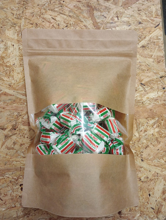 Bulk bag of Spearmint chews 750g