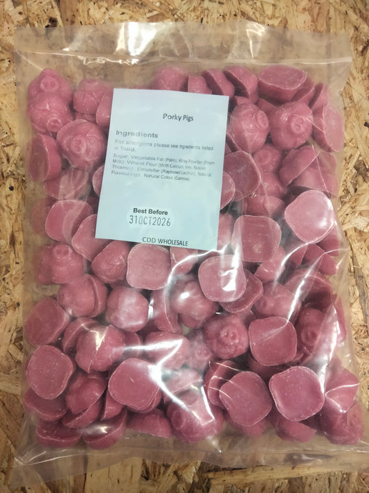 Bulk bags of Porky pigs 750g